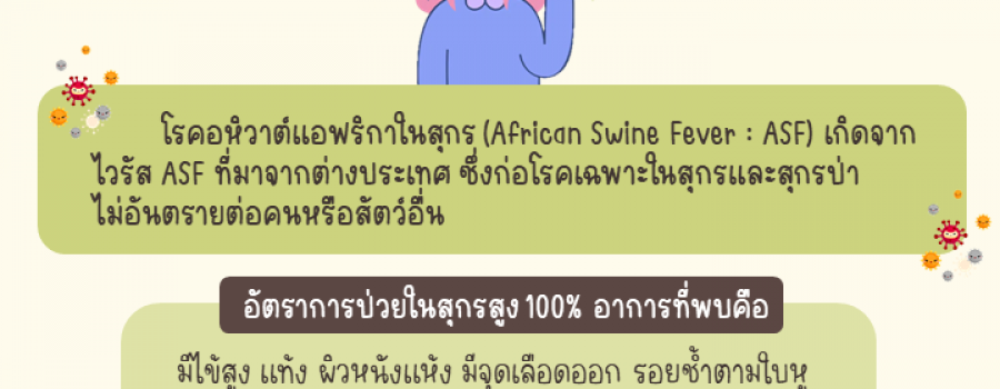 รู้ทันโรคอหิวาห์แอฟริกาในสุกร